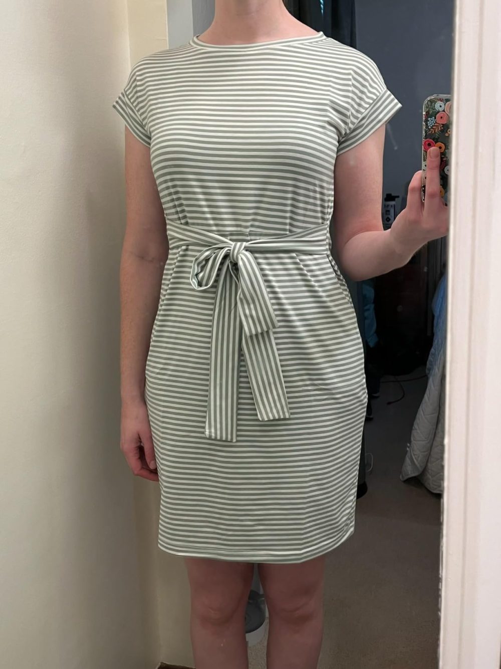 Striped T-Shirt Dress Summer Outfit Ideas