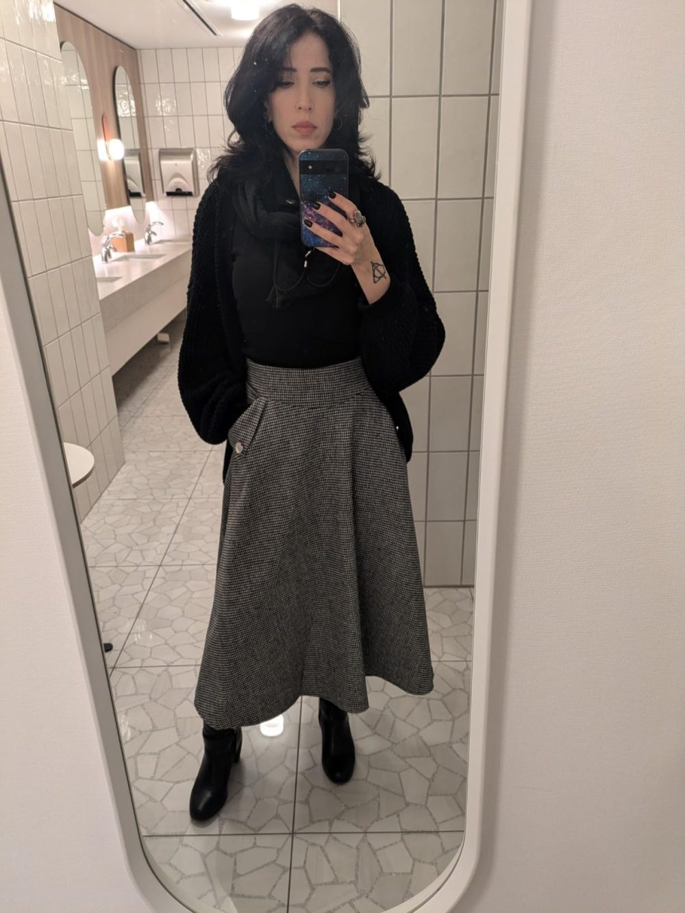 winter Skirt Outfits Long